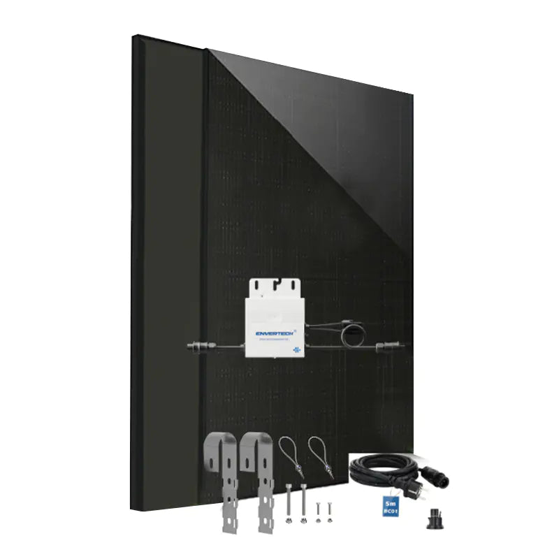 Balcony solar kit 400W — Балконная солнечная система 400 Вт. Готовый комплект для подключения к сети (plug & play)