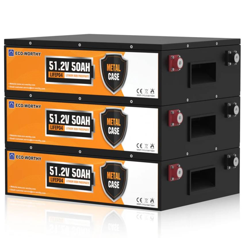 Eco-Worthy 51.2V 50Ah LiFePO4 baterija