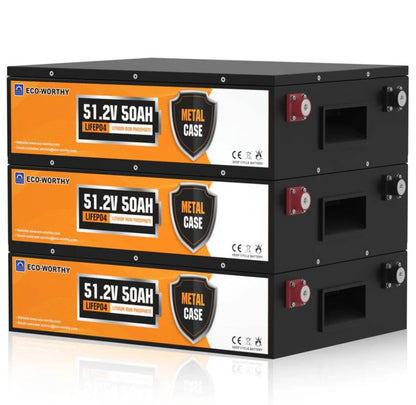 Eco-Worthy 51.2V 50Ah LiFePO4 baterija